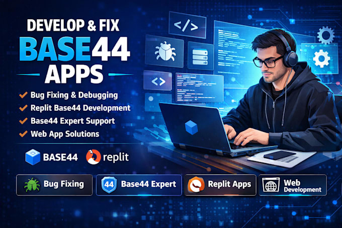 develop base44 bug fixing base44 replit base44 app base44 expert ai open claw