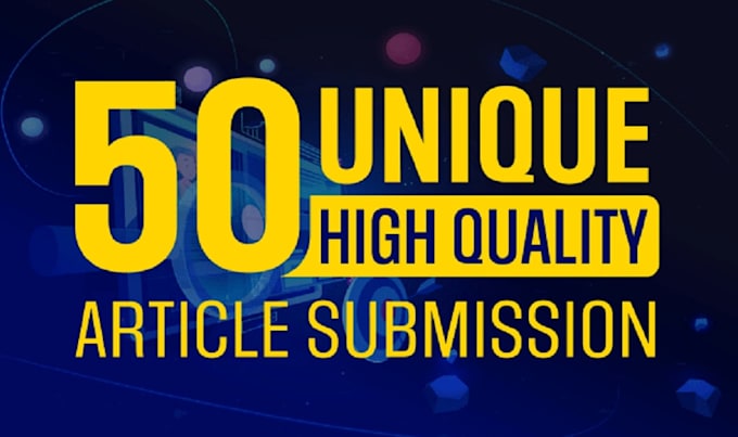 do 50 unique article submissions contextual backlinks off page SEO