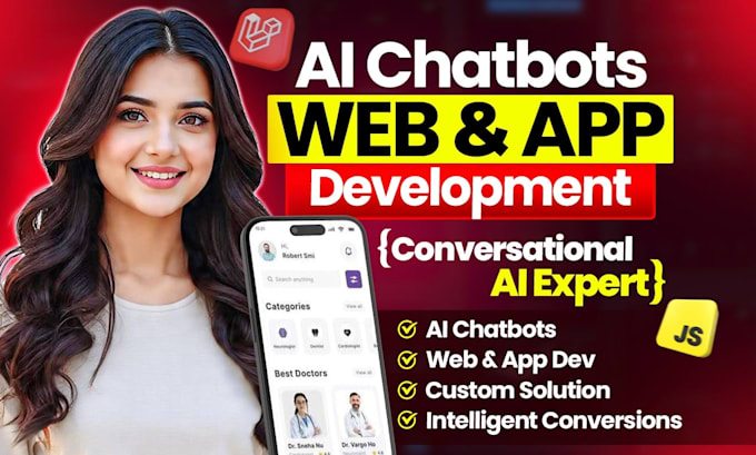 Build ai website, web application mobile app development as full stack ...