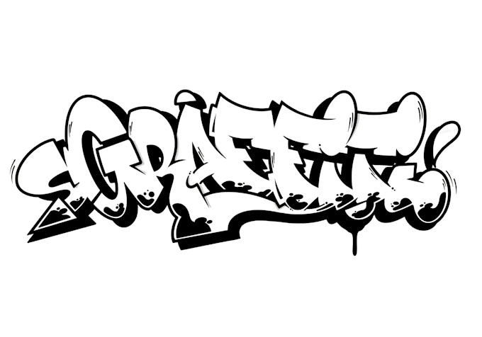 create a custom hand drawn graffiti logo or graffiti name