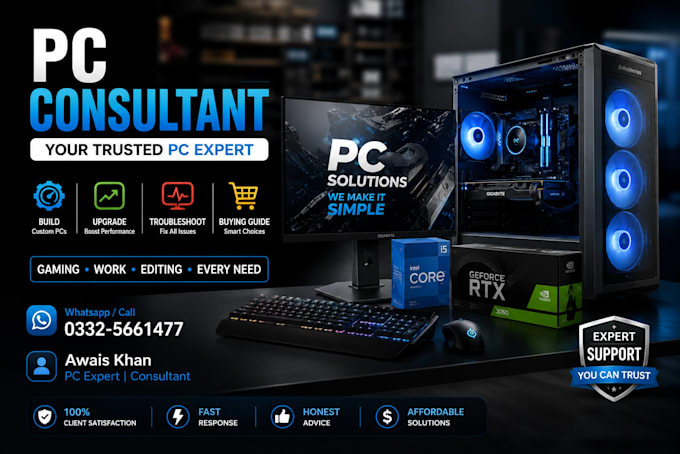 be your professional PC consultant for gaming,upgrades