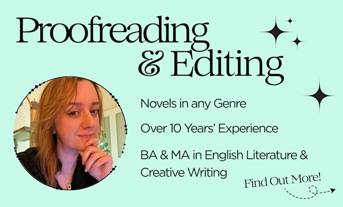 proofread, edit, and provide feedback on your novel