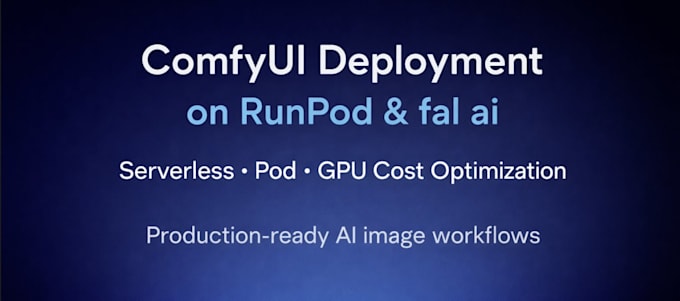 deploy your comfyui workflow on runpod or fal ai