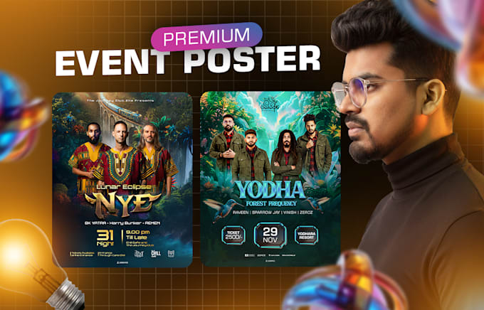 design modern and minimalist event poster