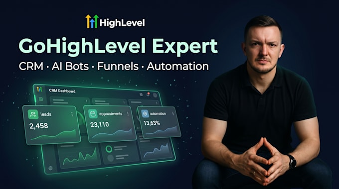 set up gohighlevel CRM with ai bots, funnels automation