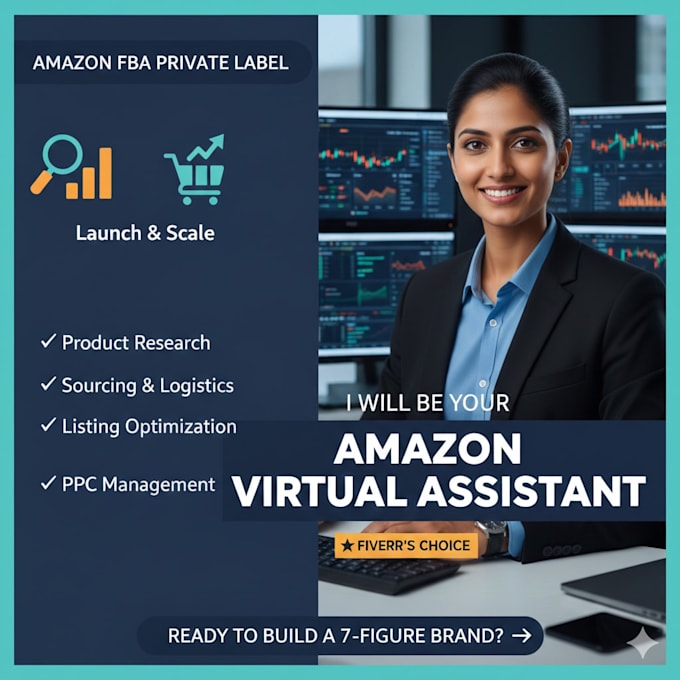 setup amazon fba private label business and be your virtual assistant