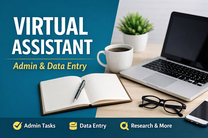 be your reliable virtual assistant for admin and data entry tasks