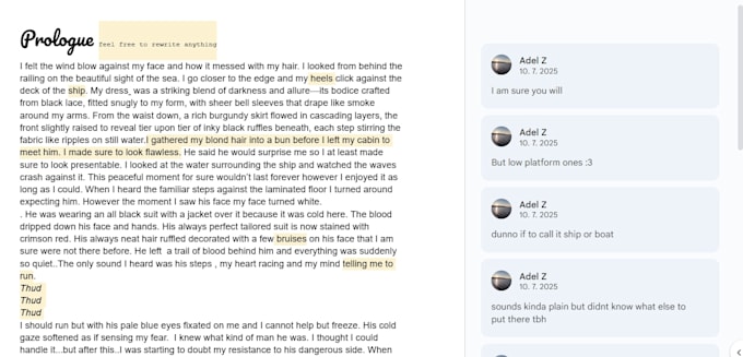 read your stories and will write brutally honest review