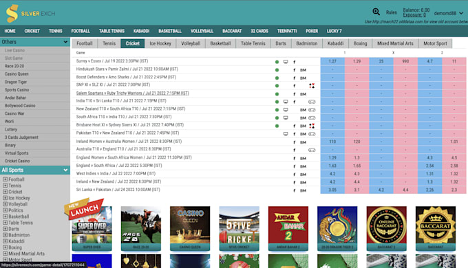 diamond exchange website with all games api