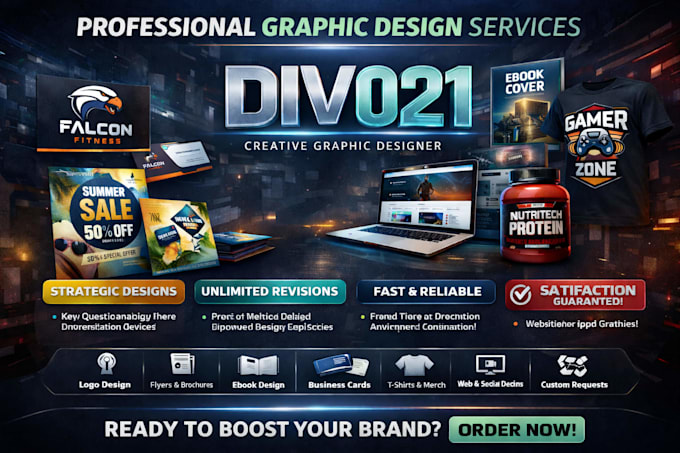 Create professional graphic designs for branding and digital by ...