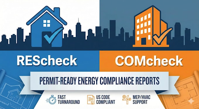 do comcheck rescheck energy compliance report for permits