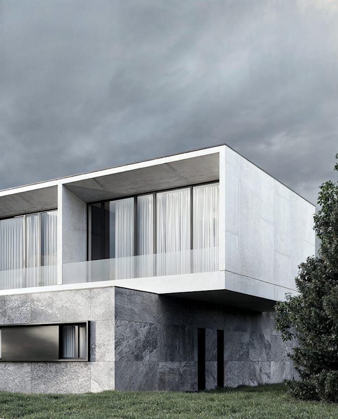 create photorealistic exterior architectural renders