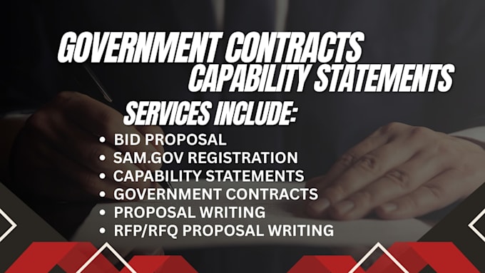 write government contract capability statement for construction or IT contracts