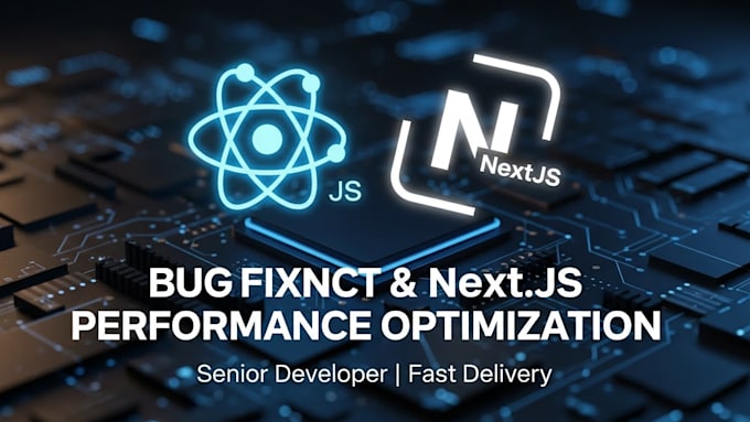 fix react js next js bugs, issues, and optimize performance