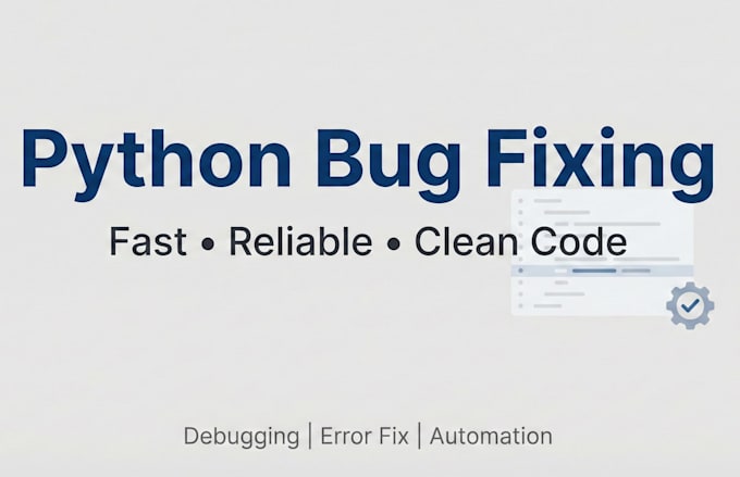 fix bugs and errors in your python code quickly