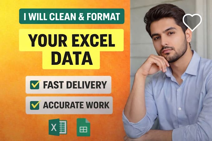 organize, clean, and format excel spreadsheets