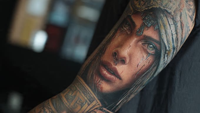 create unique customized realism tattoo design