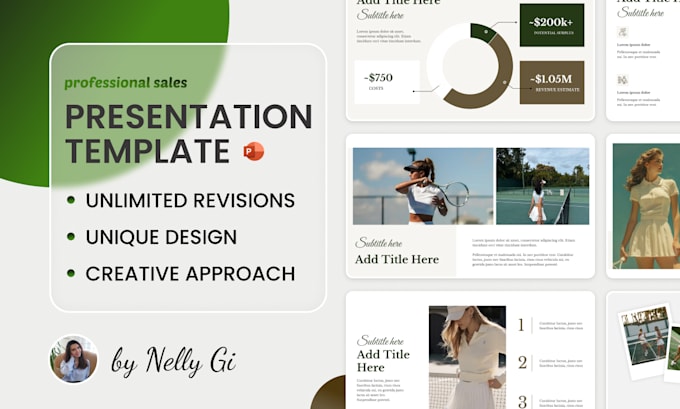 Design a clean powerpoint presentation template by Designnelly | Fiverr