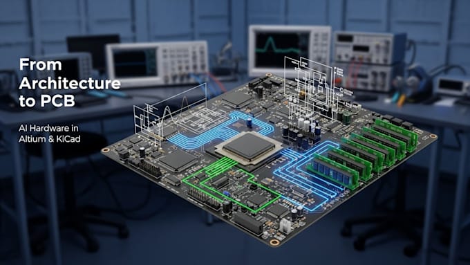 schematic with layout design on kicad and altium