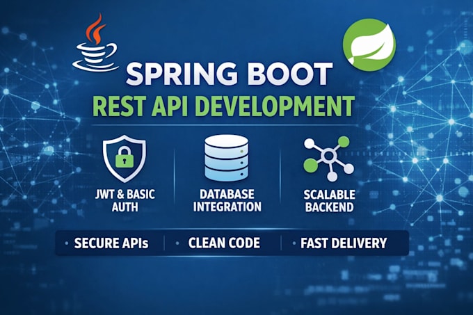 build java spring boot backend rest apis