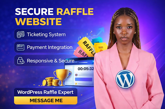 Build a secure responsive raffle website with ticketing and payment by ...