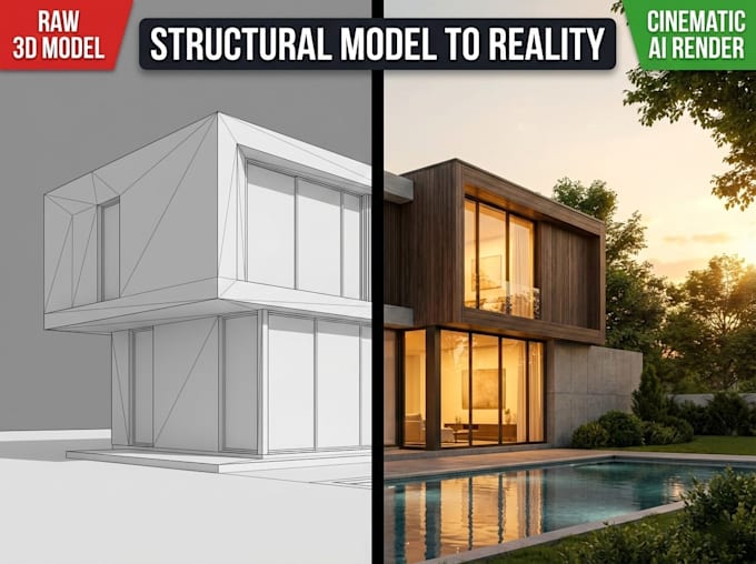 provide professional ai architectural visualization and photorealistic 3d render