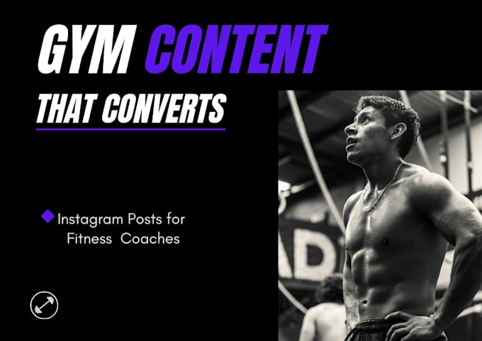 design high converting instagram gym posts