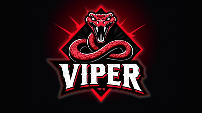 design outstanding red viper snake logo  with express delivery