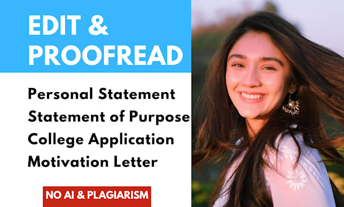 edit personal statement, college application essay and statement of purpose