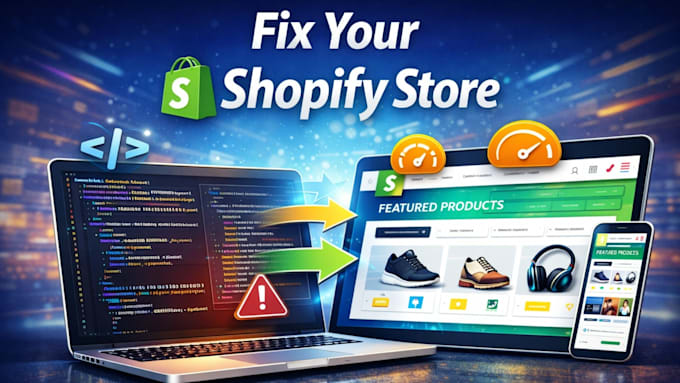 fix shopify custom coding, bugs, issues and broken shopify store