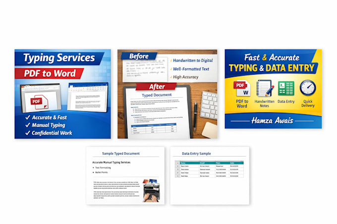 fast and accurate typing services