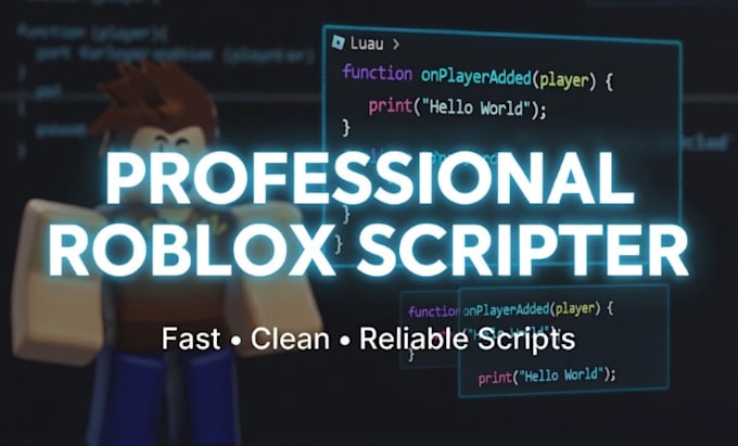 be your professional roblox scripter, game developement, build game