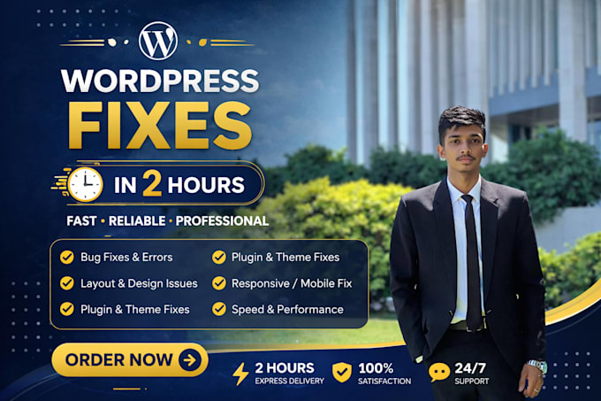 fix wordpress issues, errors, speed and elementor problems