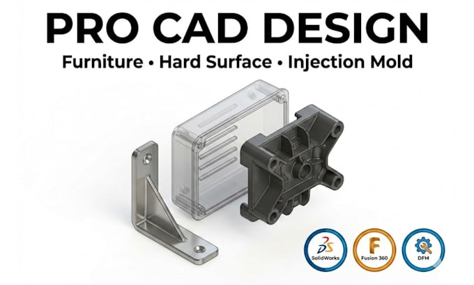 Cad design furniture design hard surface injection mold in solidworks ...