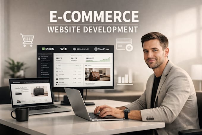 build shopify wix squarespace wordpress store edit 7 figure brands website