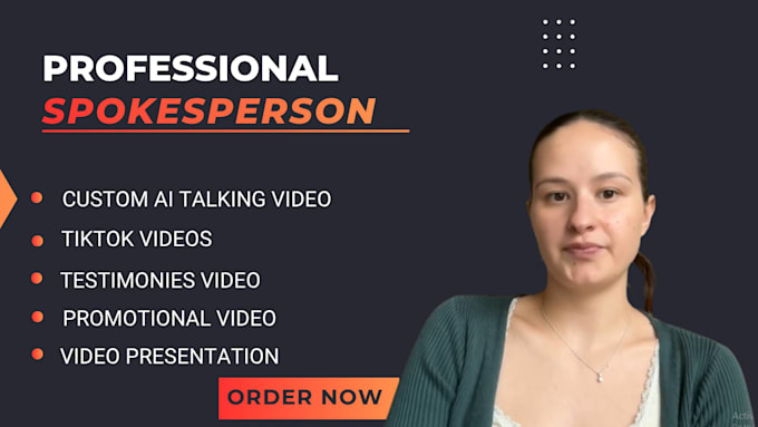 human ugc spokesperson french spokesperson british spokesperson selfie video