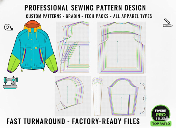 Professional Pattern Maker Create professional sewing pattern for your garment by Milon_4050 | Fiverr