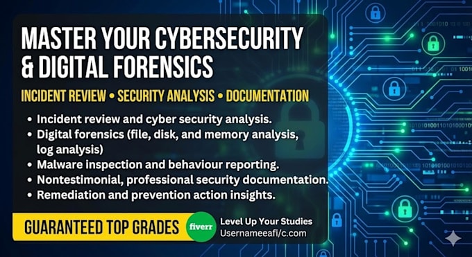 provide cyber security digital forensics malware analysis incident response