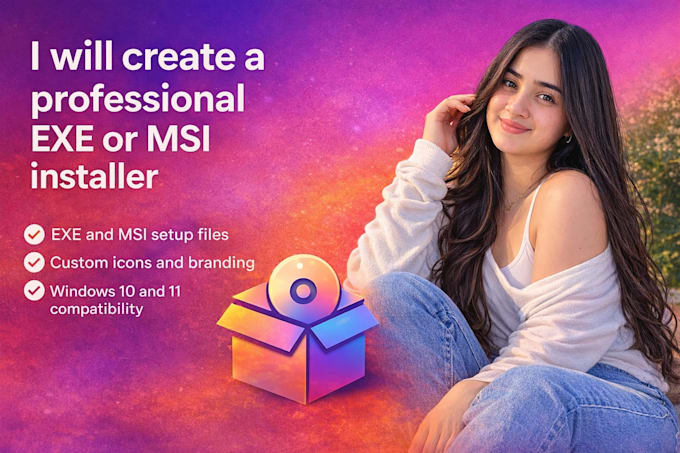 create professional exe msi installer packages custom gui