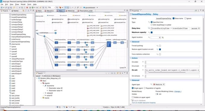 do simulations using arena, simul8, flexsim, simulink, anylogic, netlogo, anova