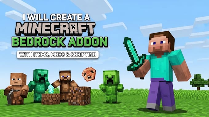 create high quality minecraft bedrock addon for your desired minecraft server