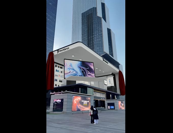 3d billboard animation,anamorphic cgi ads for led screen advertising,3d ...