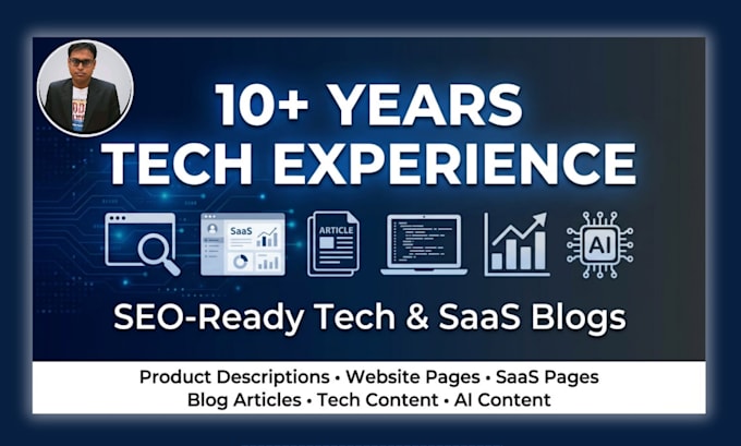 write SEO ready blog content for tech and saas companies