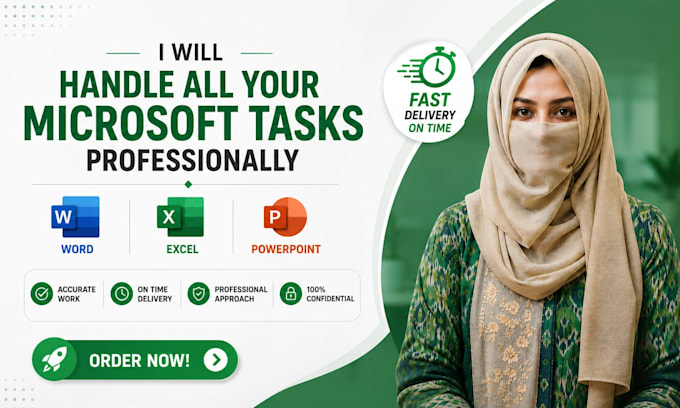 handle all your microsoft office tasks professionally