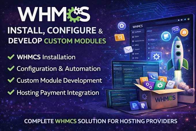 install, configure, and develop custom whmcs modules