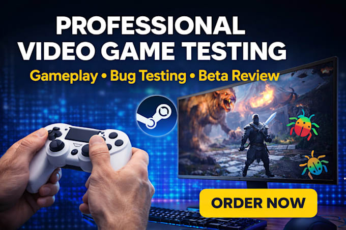 do video game testing review steam tester gameplay usability beta bug testing