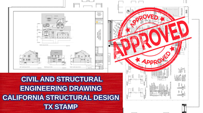 civil and structural engineering drawing california structural design tx stamp