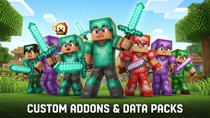 create high quality minecraft data pack, texture pack for minecraft server