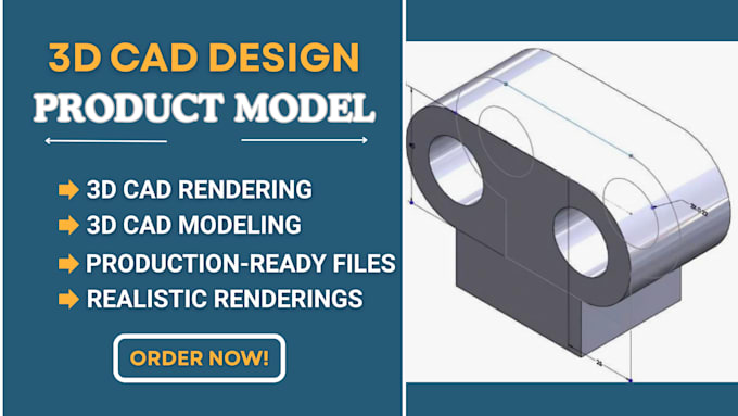 Do 3d cad modeling in solidworks for 3d printing and manufacturing by ...