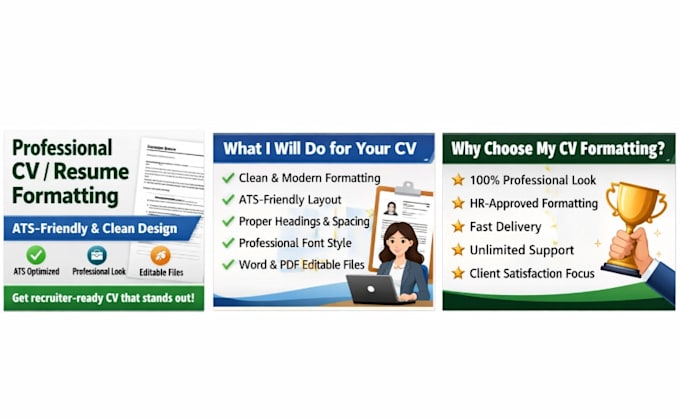 do modern CV resume formatting